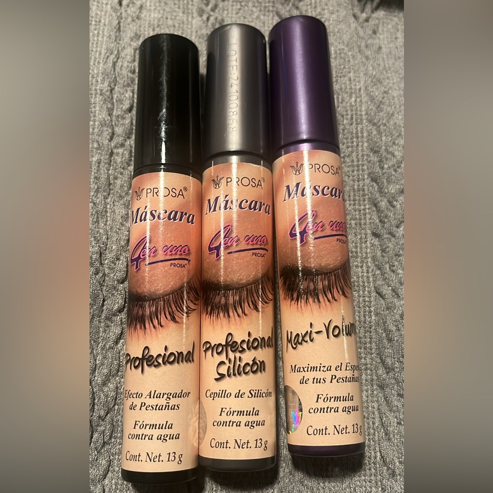 Professional Mascara Trio - Black, Purple, Gray